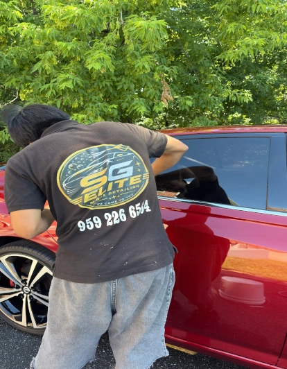 Sergio, owner of SG Elite Mobile Detailing, providing the best mobile auto detailing in New Britain, CT