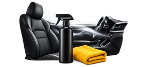 Interior care supplies in a fresh vehicle cabin